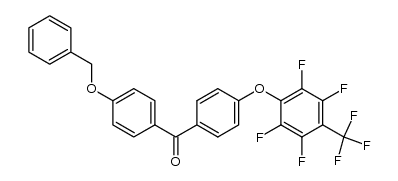 4-benzyloxy-4'-[(p-perfluorotolyl)oxy]benzophenone结构式