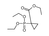 ethyl 1-diethoxyphosphorylcyclopropane-1-carboxylate结构式