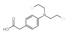 Phenylacetic acid mustard结构式