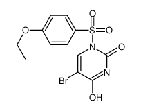 5-bromo-1-(4-ethoxyphenyl)sulfonylpyrimidine-2,4-dione Structure