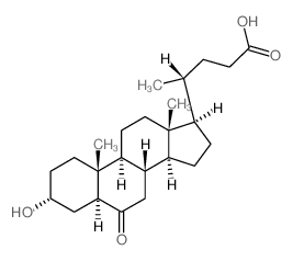 Cholan-24-oic acid,3-hydroxy-6-oxo-, (3a,5a)- (9CI) Structure