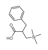 2-benzyl-3-(trimethylsilyl)propanoic acid结构式