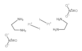 (Ethylenediamine)iodoplatinum(II)dimer dinitrate Structure