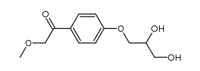 3-[4-(methylacetyl)phenoxy]-1,2-propanediol结构式
