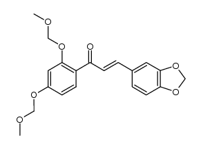 2',4'-bis-methoxymethoxy-3,4-methylenedioxy-trans-chalcone结构式