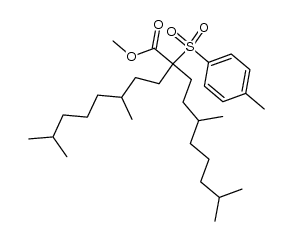 methyl 2-(3,7-dimethyloctyl)-5,9-dimethyl-2-tosyldecanoate Structure