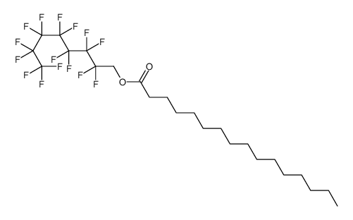 Hexadecanoic acid, 2,2,3,3,4,4,5,5,6,6,7,7,8,8,8-pentadecafluorooctyl ester structure