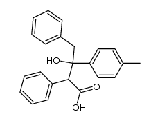 3-hydroxy-2,4-diphenyl-3-p-tolyl-butyric acid Structure