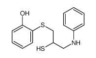 2-(3-anilino-2-sulfanylpropyl)sulfanylphenol Structure