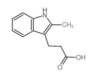 1H-Indole-3-propanoicacid, 2-methyl-结构式