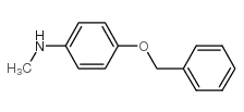 4-苄氧基-N-甲基苯胺结构式