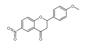 6-nitro-4'-methoxyflavanone Structure