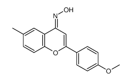 N-[2-(4-methoxyphenyl)-6-methylchromen-4-ylidene]hydroxylamine Structure