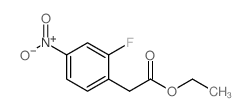 2-(2-氟-4-硝基苯基)乙酸乙酯结构式
