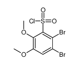 2,3-Dibromo-5,6-dimethoxybenzenesulfonyl chloride Structure