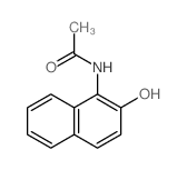 1-乙醯胺-2-萘酚结构式