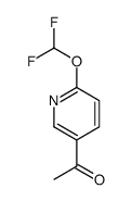 1-(6-(difluoromethoxy)pyridin-3-yl)ethanone Structure