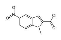 1-methyl-5-nitroindole-2-carbonyl chloride Structure