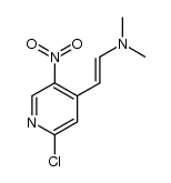 (E)-2-(2-chloro-5-nitropyridin-4-yl)- N,N-dimethylethenamine Structure