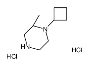 (2S)-1-cyclobutyl-2-methylpiperazine,dihydrochloride Structure