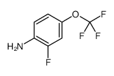 2-氟-4-(三氟甲氧基)苯胺结构式