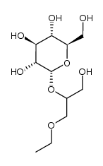 3-ethoxy-2-O-(α-D-glucopyranosyl)-propanediol Structure