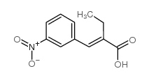 α-乙基-3-硝基肉桂酸结构式