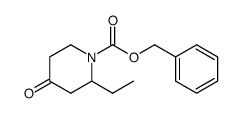 2-乙基-4-氧代哌啶-1-羧酸苄酯结构式