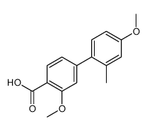 2-methoxy-4-(4-methoxy-2-methylphenyl)benzoic acid结构式