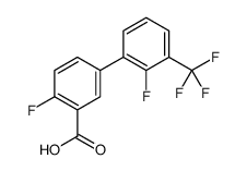 2-fluoro-5-[2-fluoro-3-(trifluoromethyl)phenyl]benzoic acid Structure