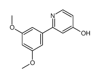 2-(3,5-dimethoxyphenyl)-1H-pyridin-4-one结构式