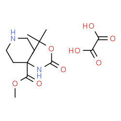 Methyl 4-((tert-butoxycarbonyl)amino)-piperidine-4-carboxylate oxalate Structure