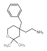 2-(4-苄基-2,2-二甲基-4-四氢吡喃)-乙胺结构式