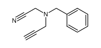 2-(benzyl(prop-2-yn-1-yl)amino)acetonitrile结构式