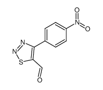 4-(p-nitrophenyl)-1,2,3-thiadiazole-5-carbaldehyde Structure