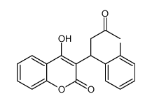 4-hydroxy-3-[1-(2-iodophenyl)-3-oxobutyl]chromen-2-one结构式