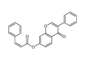 (4-oxo-3-phenylchromen-7-yl) (E)-3-phenylprop-2-enoate Structure