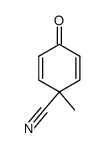 1-methyl-4-oxocyclohexa-2,5-dienecarbonitrile结构式