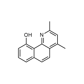 2,4-二甲基苯并[h]喹啉-10-醇结构式