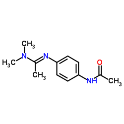 N′-(4-乙酰氨基苯基)-N,N-二甲基乙脒结构式