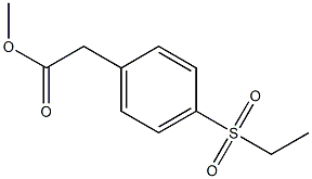 methyl [4-(ethylsulfonyl)phenyl]acetate Structure
