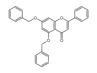5,7-di(benzyloxy)flavone结构式