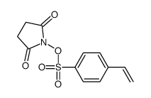 (2,5-dioxopyrrolidin-1-yl) 4-ethenylbenzenesulfonate Structure