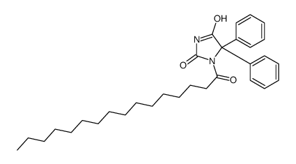 1-hexadecanoyl-5,5-diphenylimidazolidine-2,4-dione Structure