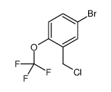 4-bromo-2-(chloromethyl)-1-(trifluoromethoxy)benzene Structure
