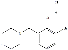 4-[(Bromo-2-chlorophenyl)methyl]morpholine hydrochloride Structure
