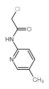 2-氯-N-(5-甲基-2-吡啶基)乙酰胺结构式