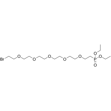 Bromo-PEG5-phosphonic acid diethyl ester结构式