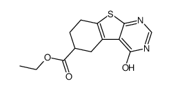 ethyl 4-hydroxy-5,6,7,8-tetrahydrobenzo[4,5]thieno[2,3-d]pyrimidine-6-carboxylate Structure