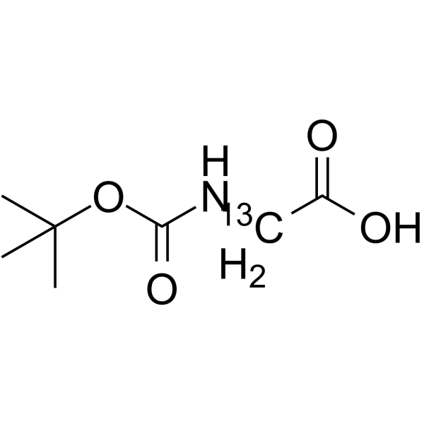 Boc-Glycine-2-13C Structure